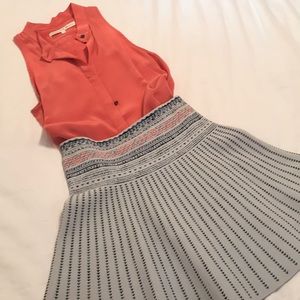 BCBG fit & flare knit skirt